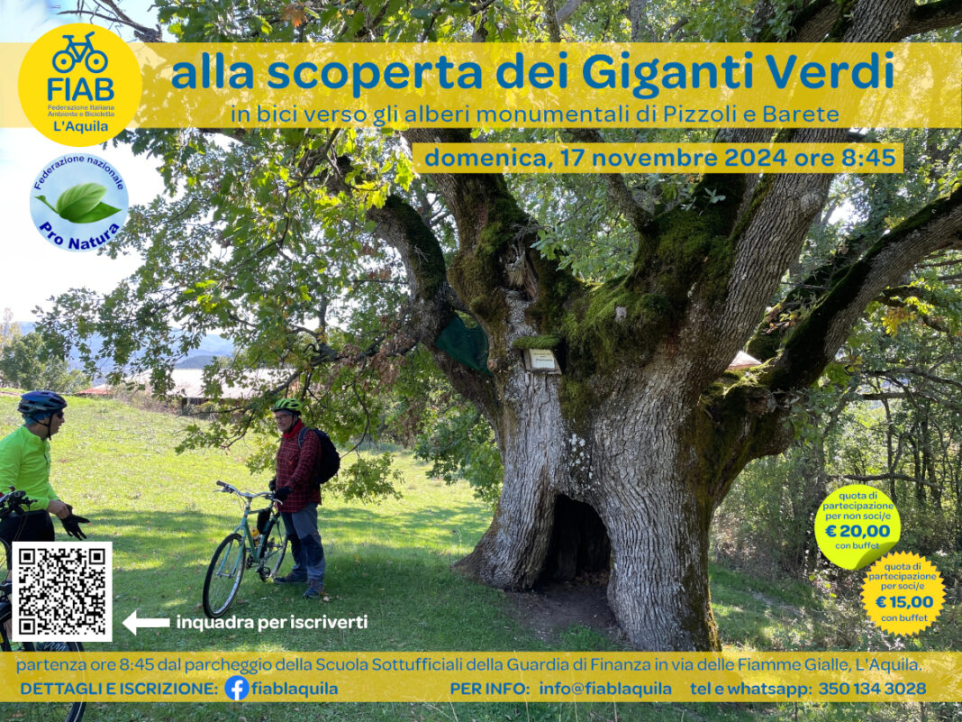FIAB L'Aquila alberi monumentali Abruzzo
