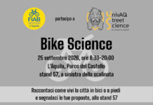 Bike Science, lo stand di FIAB a Street Science FIAB L'Aquila a Street Science dell'Aquila con Bike Science